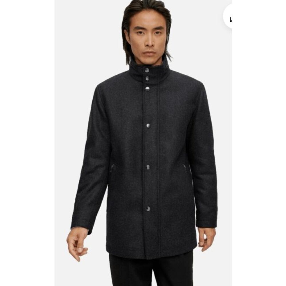 Boss Hugo Boss Men's Camron Wool Blend Italian Fabric Coat Size 40R